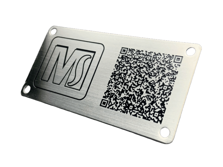 １７-不鏽鋼蝕刻QR CODE銘牌