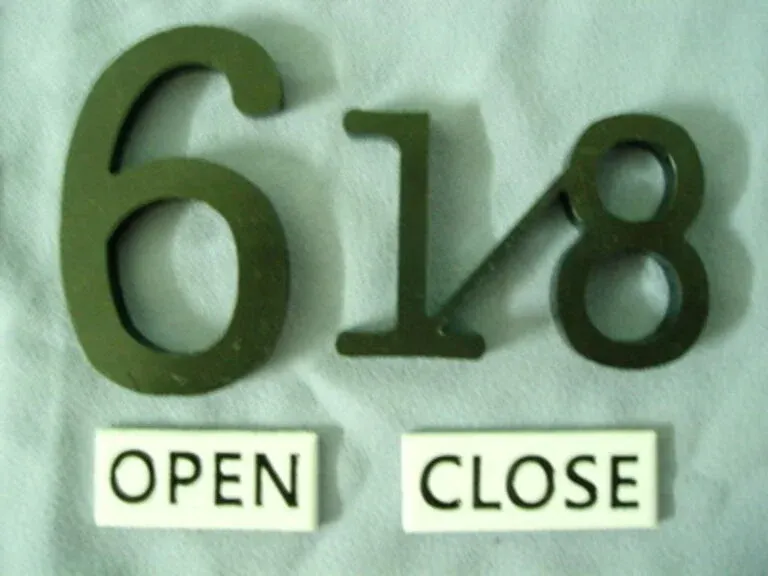 １-不鏽鋼雷射切割數字